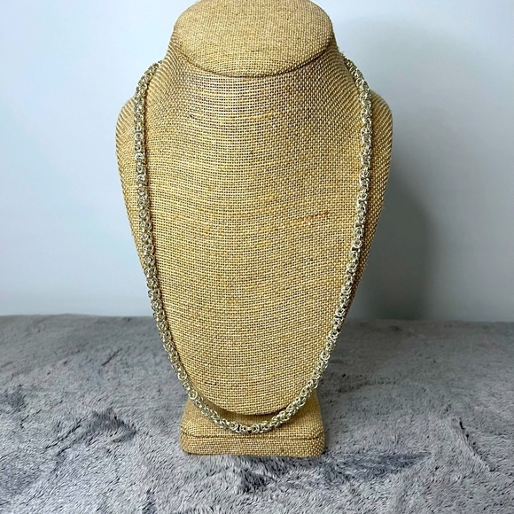 None Jewelry - Solid Silver Byzantine Chain Necklace 56.68g TS-212 Mexico